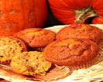 Pumpkin Muffins with Molasses-Ginger Glaze
